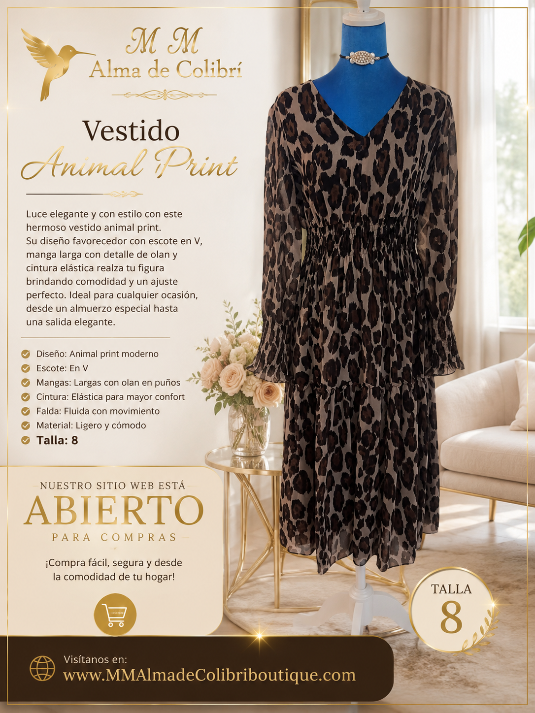 Animal print dress
