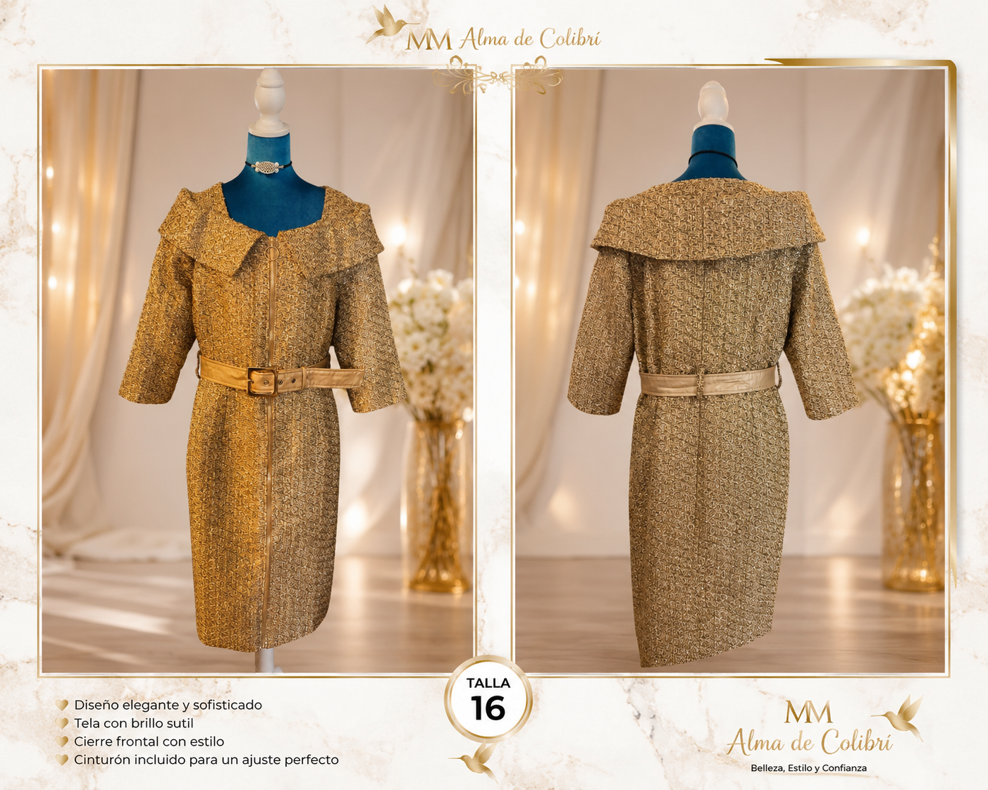 Gold Shimmer Dress